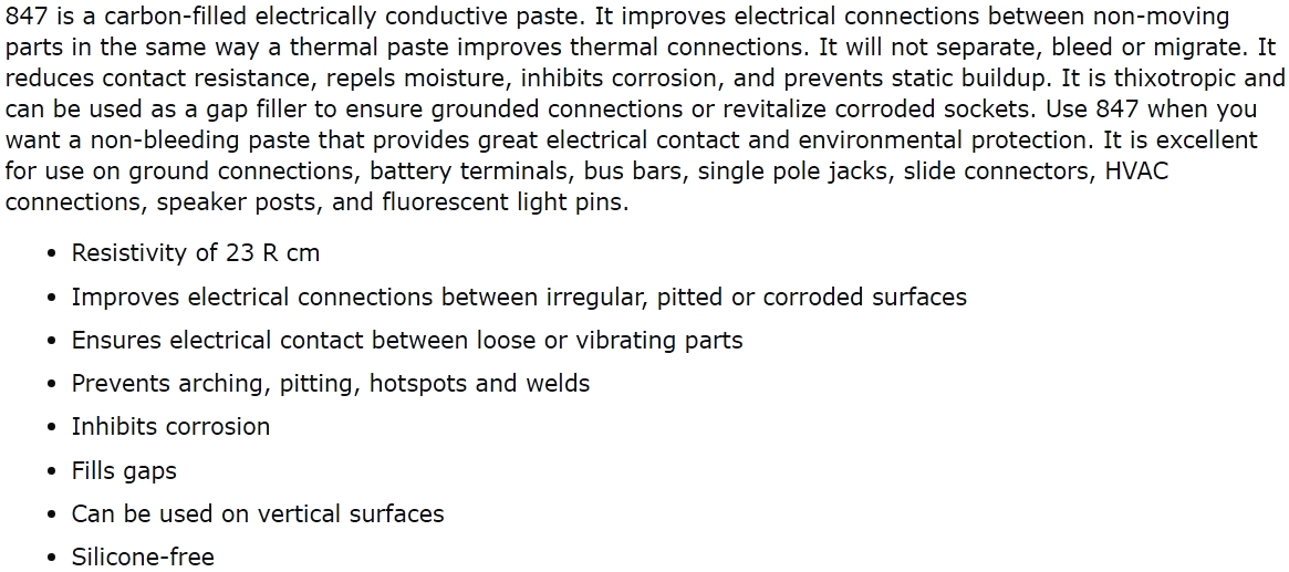 MG CHEMICALS CARBON CONDUCTIVE ASSEMBLY PASTE 847 דבקים , תרסיסים וכימיקלים